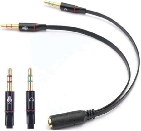 Kulaklık Mikrofon Ayırıcı 3.5mm Çevirici Switch Splitter 4457