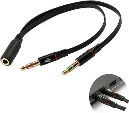5744 Kulaklık Mikrofon Çevirici Ayırıcı. Bütün Telefon Modellerine Uyumlu Tek 3.5mm Girişe Sahip Olan Kulaklıklarınızı Ses Ve Mikrofon Girişini Ayrı şekilde Kullanabilmek İçin üretilmiştir.