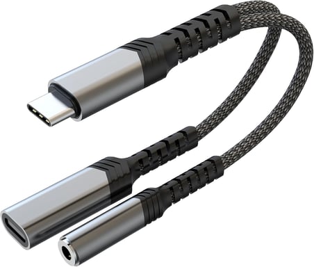 AWINLI USB C - 3,5 mm Kulaklık ve Şarj Aleti Adaptörü, 2'si 1 Arada Aux - USB C Ses Jakı ve PD Hızlı Şarj Adaptörü, iPhone 16 15 Pro Max, Galaxy S24 S23 S22, Piksel, iPad Pro için uygundur