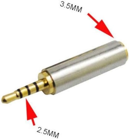 3.5 mm 2.5 mm jack çevirici 3 çizgi 4 boğum 3.5 mm 2.5 mm çevirivi 3.5 mm kualklık mikrofon 2.5 mm çevirici