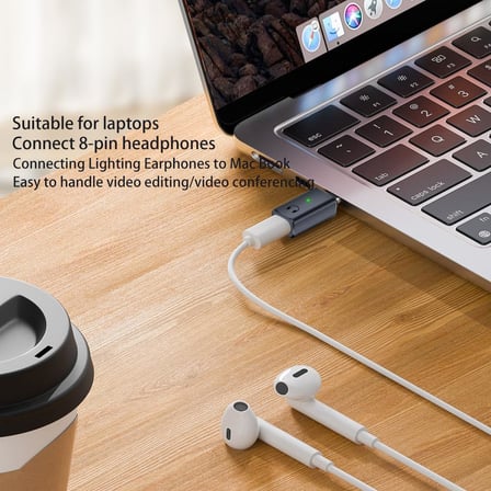 Type C to Lightning Kulaklık Dönüştürücü iPhone iPad Yuva Çevirici Müzik Dinleme Arama OTGKL (2)