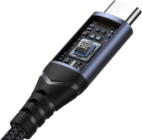 SY-C01 Audio-Transfer Serisi Type-C - 3,5 mm Ses Adaptörü, Siyah