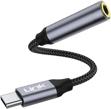 A195 Type-C - 3.5mm Jack Kulaklık Dönüştürücü Silver-Gri