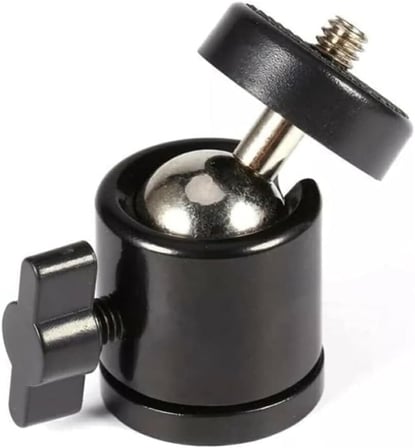 Telefon Tripod Tutucu Başlık + Tripod 90° Yönlendirme Aparatı 360 Derece Dönebilen Başlık Tüm Tripodlara Uyumlu Metal Mafsal Aparatı P231 (P231 telefon tutucu + Mafsal)