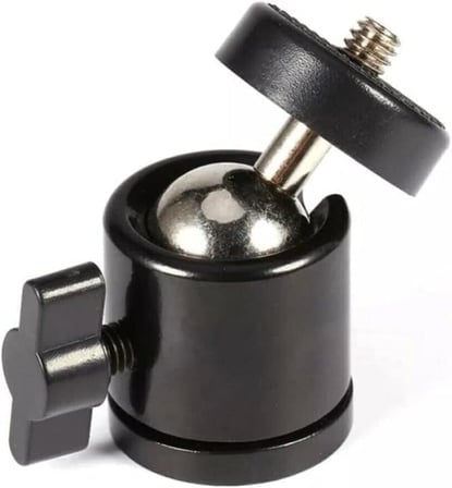 Tripod 90° Yönlendirme Aparatı 360 Derece Dönebilen Başlık Tüm Tripodlara Uyumlu Metal Mafsal Aparatı