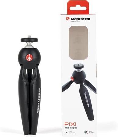 MTPIXIMII-B PIXI Masa Tripodu, 1 kg'a kadar, Kompakt ve sistem kameralar için, Siyah