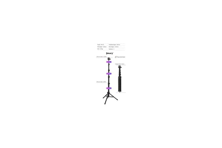 Jmary MT-36 Tripod 171 cm 360 Derece Dönebilen Başlık 4 Kademeli Yükselik Ayarı