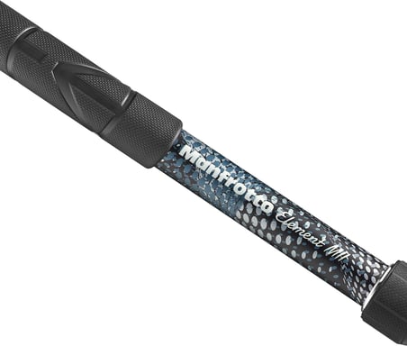 Element MII MMELMIIA5BK, Hafif 5 Bölümlü Alüminyum Seyahat Kamerası Monopod, Bilek Kayışlı, Kauçuk Tutamak, Bükümlü Kilitler, 15 kg kadar yükleme, Kompakt Kameralar için, Aynasız, DSLR