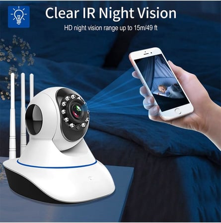 Wireless Ip 1080P Ev Güvenlik Kamerası Hd Gece Görüş Bebek Izleme Monitörü Blic Blm-08