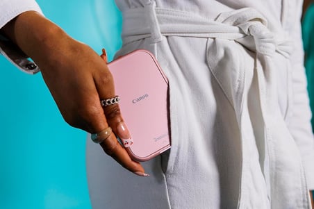 Zoemini 2: Büyük anlar, mini baskılar – kompakt, kablosuz fotoğraf yazıcısı – akıllı telefondan anında baskı – Bluetooth 5.0 & C tipi hızlı şarj – seyahat için ideal (pembe altın)