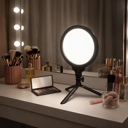 Halka Işık 8.4 inç (21.5cm) 180cm Kablolu Stüdyo Işığı Ürün ve Görsel Fotoğraflama Işığı Fotoğraf Makinesi Kamera Youtuber Twich Ring Light Yayıncı Işığı (HP260 8.4inç Siyah)