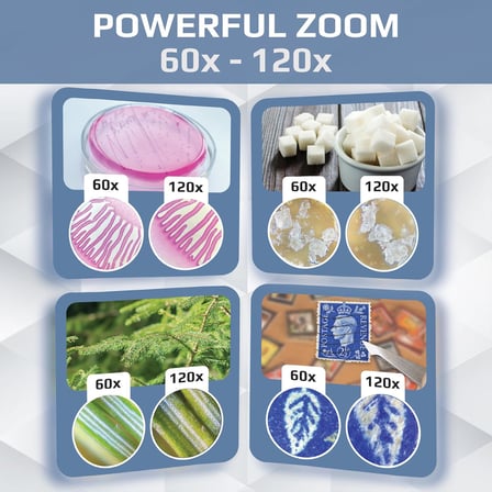 MM-300 MicroBrite Plus® 60x-120x Led Aydınlatmalı Cep Mikroskobu