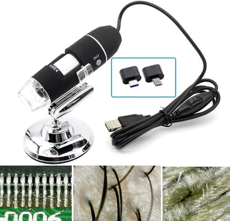 Cilt Ve Saç Analiz Cihazı 1600x 2.MP USB 8 Led Digital Mikroskop