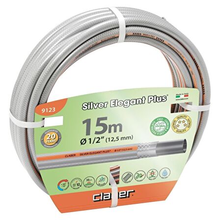 Claber 9123 Sılver Elegant 1/2'' Hortum 15 mt