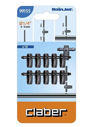 Claber Sulama Borusu İki Yollu Bağlantı Aparatı 10'lu 99155