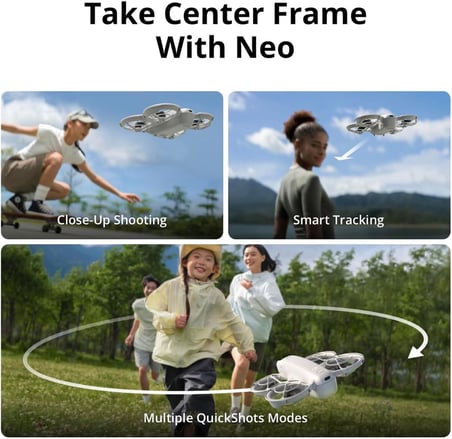 Neo 4K 100 fps Drone, 12 MP Fotoğraf, 18 Dakika Uçuş Süresi, 135 g, Beyaz