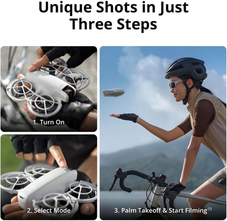 Neo 4K 100 fps Drone, 12 MP Fotoğraf, 18 Dakika Uçuş Süresi, 135 g, Beyaz