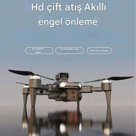 JS26H 4K Drone, LCD Kumandalı, Fırçasız Motor, Akıllı Engel Kaçınma, Katlanabilir Drone, Uzun Uçuş Süresi, Profesyonel RC Drone