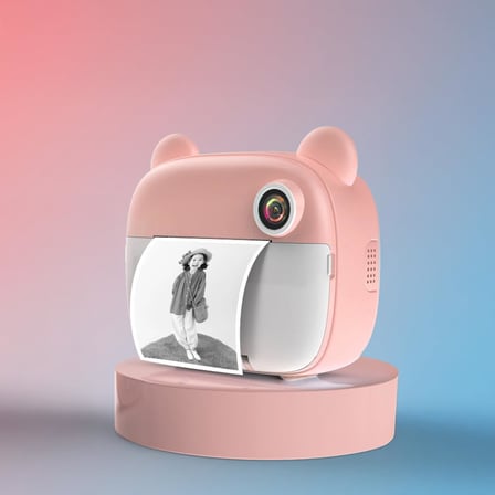 Torima TRM-CMR14 Pembe Dijital Video Kayıt Fotoğraf Çocuk Kamerası Anlık Termal Resim Kağıt Baskılı Yazıcı