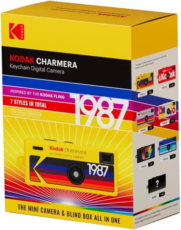 KODAK CHARMERA Anahtarlık Dijital Fotoğraf Makinesi Sürpriz Kutu Tekli Kutu (1 Adet) Mini Kamera, Dijital Kamera,Video Kayıt,Çanta Süsü,1.6MP, Mikro SD Kart Yuvası,Yeni Başlayanlar,Gençler ve İçin