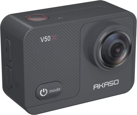 V50X 4K 30Fps Aksiyon Kamera ve Aksesuar Seti 20MP WiFi Aksiyon Kamerası IPX7 Su Geçirmez EIS 2.0 Çift Ekran, Dokunmatik Ekranlı, 2X 1350mAh Pil ve Aksesuar Kiti