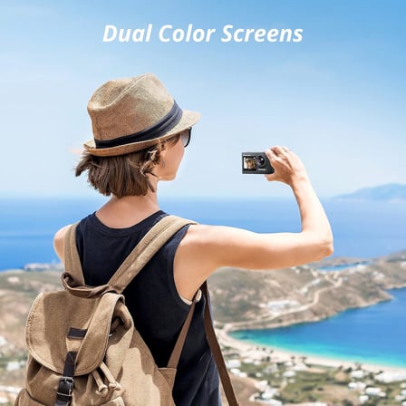 Brave 4 Pro Aksiyon Kamerası 4K Su Geçirmez Su Altı Kamerası 40 m - Ultra HD 20MP 170° Geniş Açılı WiFi Spor Kamerası Çift Ekran, Dokunmatik Ekran, 5X Yakınlaştırma ve Montaj Setleri