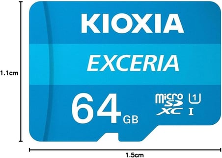 EXCERIA 64GB microSDXC Hafıza Kartı – UHS-I U1 C10, 100MB/s Okuma, Full HD