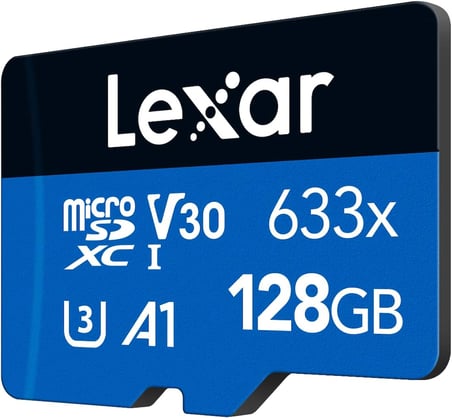 128GB 633x MicroSDXC UHS-I U3 100/45 MB/sn Yüksek Performanslı MicroSD Hafıza Kartı