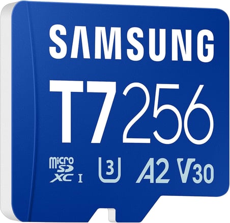 microSDXC T7 256GB, 170 MB/s'ye kadar aktarım hızları