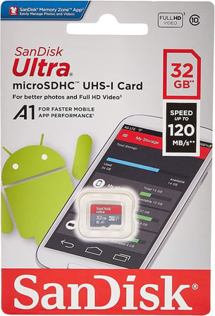 Ultra 32 GB microSDHC 120 MB/s A1 Class 10 UHS-I