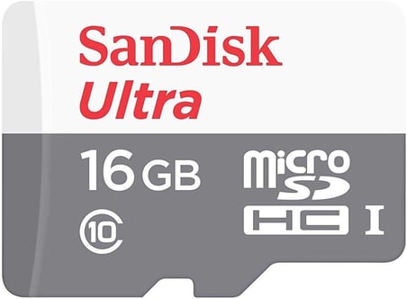 Ultra 16 GB microSDHC Hafıza Kartı, 80MB/sn UHS-I Class 10 - SDSQUNS-016G-GN3MN