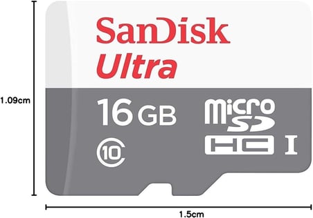 Ultra 16 GB microSDHC Hafıza Kartı, 80MB/sn UHS-I Class 10 - SDSQUNS-016G-GN3MN
