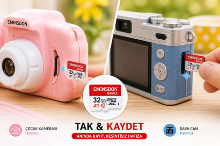 32GB Hafıza Kartı Mini Kamera Ev Araç Güvelik Kamerası Uyumlu Telefon Micro SD Class10