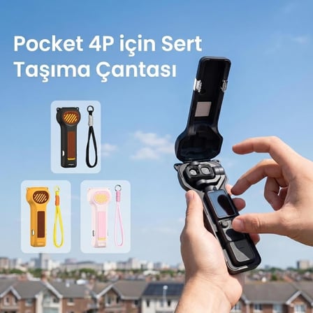 DJI Osmo Pocket 4P ile Uyumlu Sert Koruyucu Taşıma Çantası 4P
