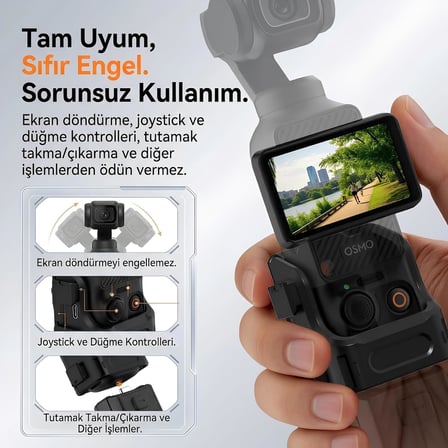 DJI Osmo Pocket 3/4 ile Uyumlu Manyetik Genişletme Çerçevesi BRKT