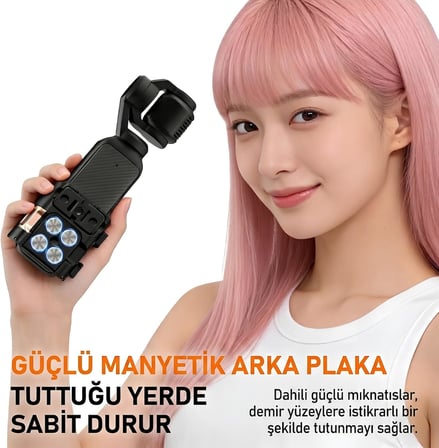 DJI Osmo Pocket 3/4 ile Uyumlu Manyetik Genişletme Çerçevesi BRKT