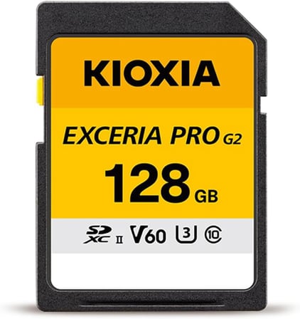 EXCERIA PRO G2 128GB SDXC Hafıza Kartı – UHS-II U3 V60 C10, 300MB/s Okuma, 170MB/s Yazma, 8K / 4K