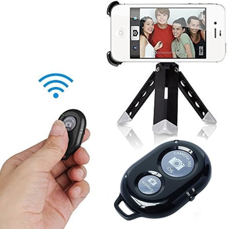Bluetooth Kablosuz Uzaktan Kumanda İOS Android Uyumlu Kamera Deklanşör Düğmesi Remote Shutter