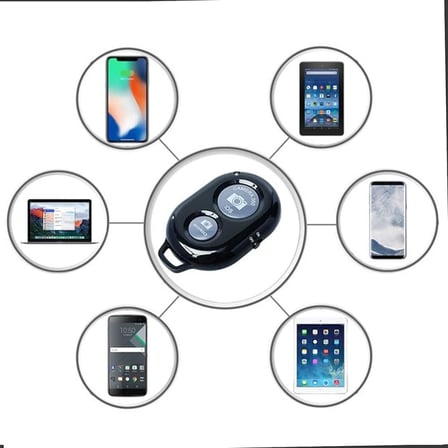 Bluetooth Kablosuz Uzaktan Kumanda İOS Android Uyumlu Kamera Deklanşör Düğmesi Remote Shutter