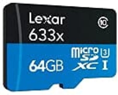 64GB 633x MicroSDXC UHS-I U3 100/45 MB/sn Yüksek Performanslı MicroSD Hafıza Kartı