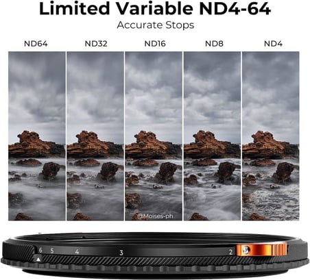 Nano-X ND Filtre 82 mm CPL&ND4-ND64 2'si 1 Arada Çok Fonksiyonlu Gri Filtre ve CPL Filtre Polarizasyon Filtresi