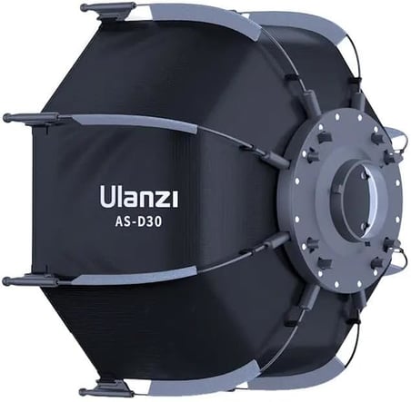 AS-D30 30cm Mini Bowens Montajlı ve Izgaralı Sekizgen Softbox