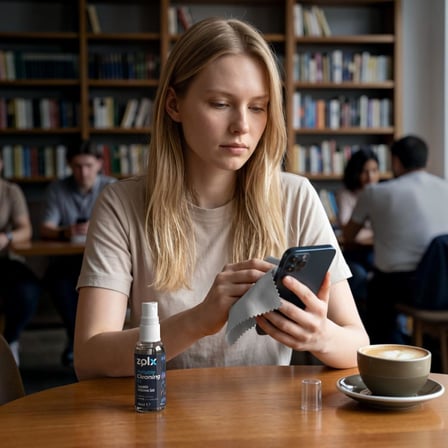 30ml Taşınabilir Temizleme Kiti Gözlük Telefon Tablet Akıllı Saat Küçük Ekran Temizliği 15 * 18 Bez Hediyeli