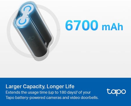 TP-Link A100, Bataryalı Kameralar İçin Şarj Edilebilir Yedek Batarya
