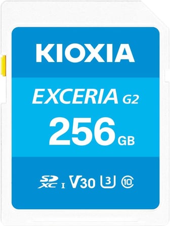 EXCERIA G2 256GB SDXC Hafıza Kartı – UHS-I U3 V30 C10, 100MB/s Okuma, 50MB/s Yazma, 4K