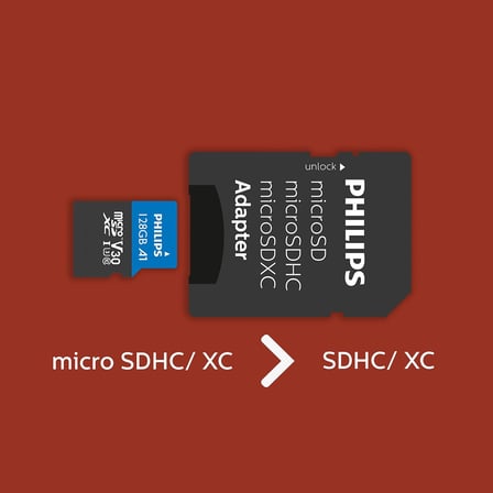 Micro SDXC Kartı 128 GB, Class 10 UHS-I U3 4K, Adaptör