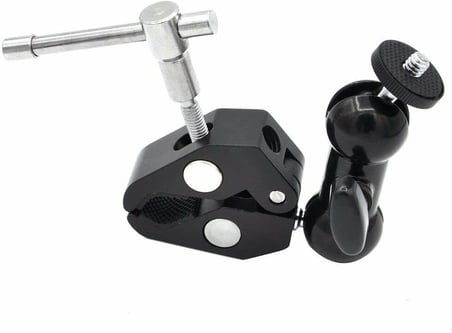 Dual Ball Heads Magic Arm + Super Crab Clamp Kelepçe