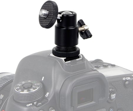Tripod, Monopod ve Hot Shoe İçin Mini Kafa