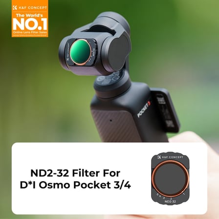 DJI OSMO Pocket 3 Harici Genişletilmiş Görünüm Aksesuarları Filtreleri (ND2-32) ile Uyumlu Efekt Filtreleri