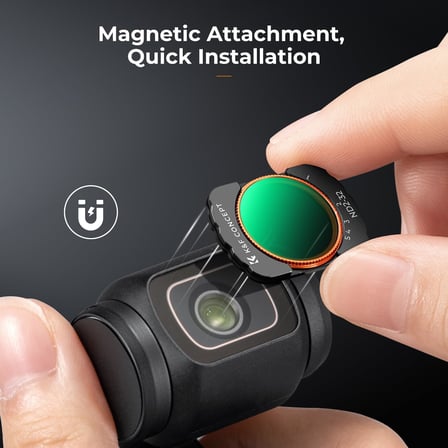 DJI OSMO Pocket 3 Harici Genişletilmiş Görünüm Aksesuarları Filtreleri (ND2-32) ile Uyumlu Efekt Filtreleri